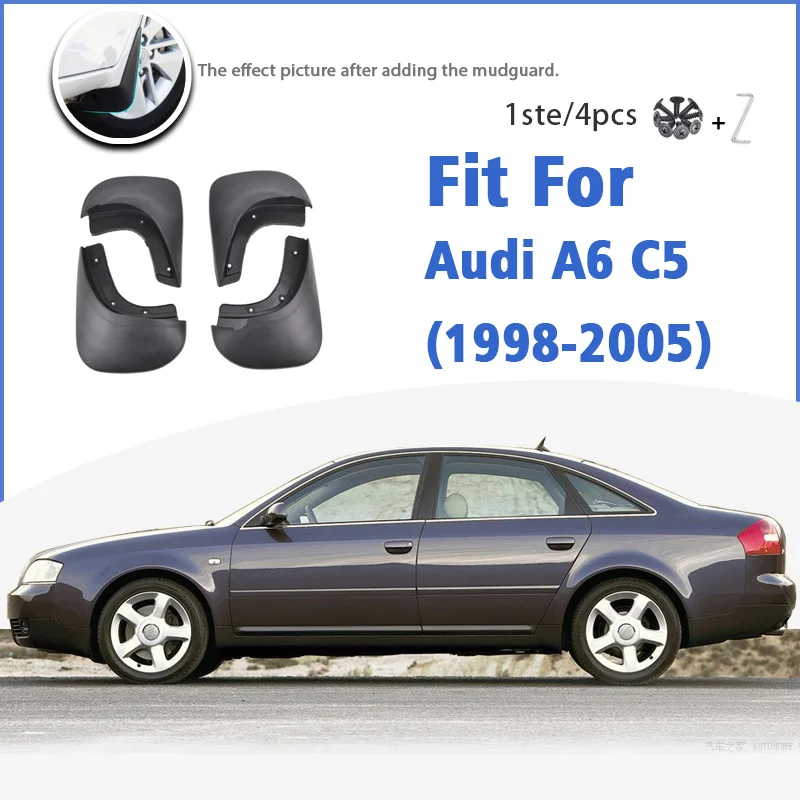 

Брызговик для Audi A6 C5 1998-2005 седан спереди и сзади 4 шт. Брызговики автомобильные аксессуары авто Styline брызговик крыло