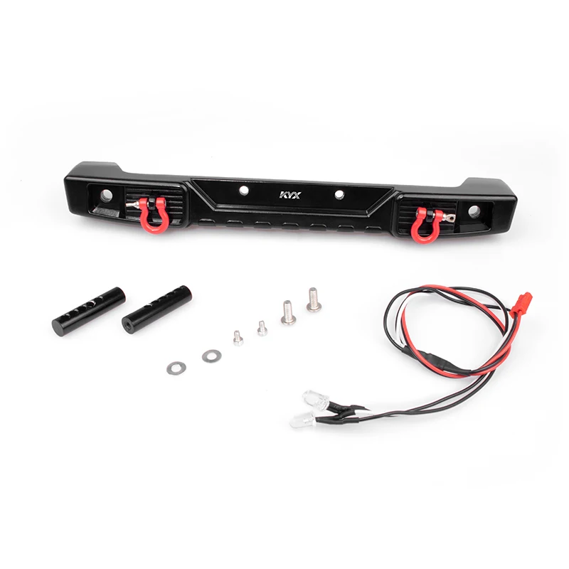 KYX Racing CNC Machined Aluminum Rear Bumper Upgrades Parts Accessories for RC Crawler Car Axial SCX10 III AXI03007 SCX10.3