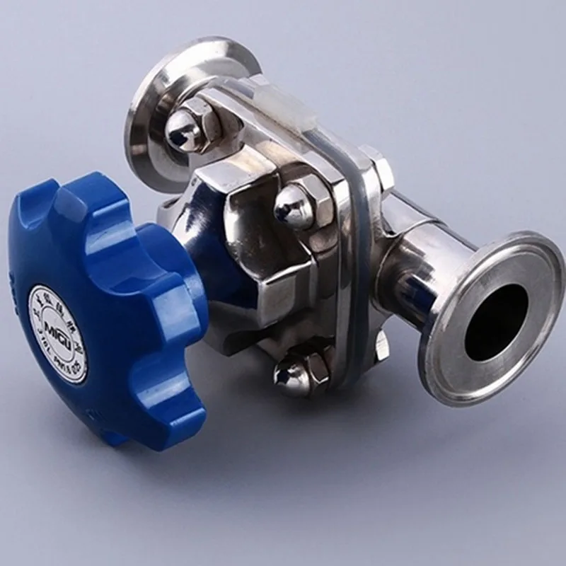 

Sanitary SUS316 Diaphragm Valve Tri Clamp Diaphragm Valve fit Pipe OD 19mm-102mm