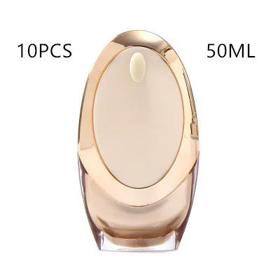 

10pcs 50 Ml Empty Airless Cosmetics Empty Bottle Pump Plastic Processing Convenient Travel Bottle Hot Sale