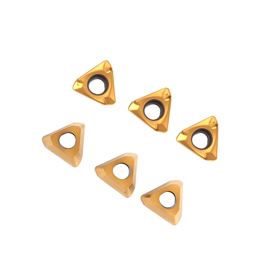 10 Chiếc 3PKT100408R-F LF6028 Tiện Bằng Máy CNC Biến Lưỡi Dao Tráng Xi Măng Carbide Hợp Kim Cắt Miếng Gia Công Thép Phần Dao Phay