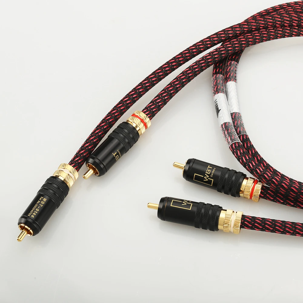 HIFI Thickened Wall Budweiser Connector A53 Professional Broadcast Cable Manual RCA Cable extension cable