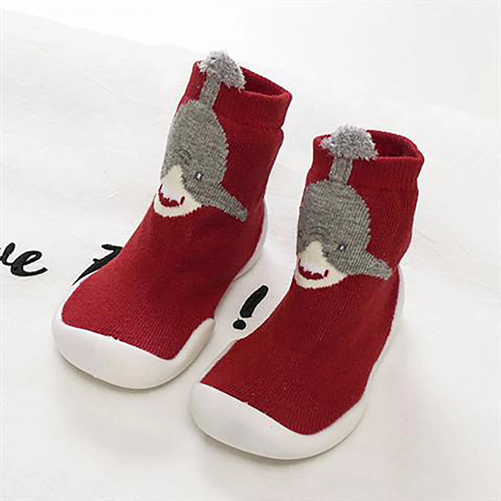 Baby Toddler Shoes Baby Shoes Non-slip Fox Tiger Thickening Shoes Sock Floor Shoes Foot Socks Animal Style Size 21/23/25/27