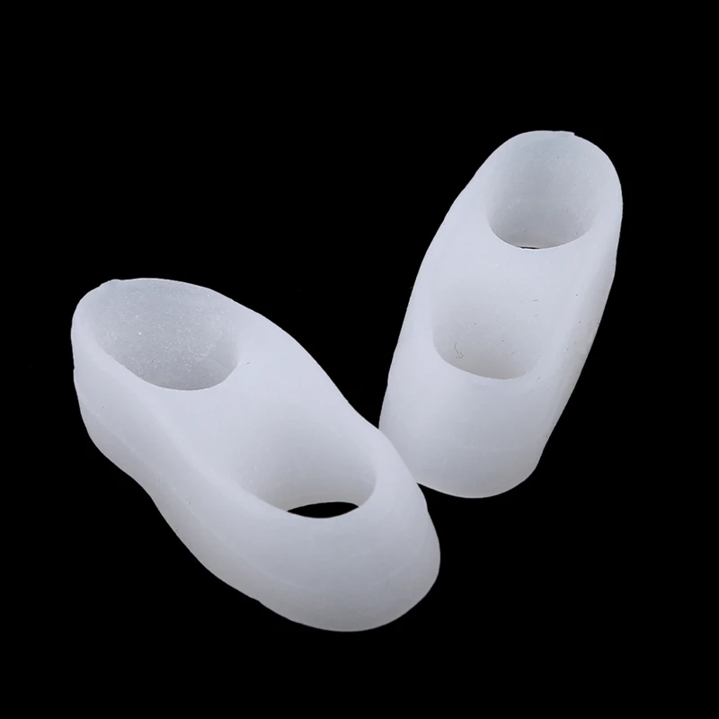 1Pair Silicone Gel Toe Separator Toe Finger Separator Feet Care Braces Supports Tools Pinky Guard Foot Hallux Valgus