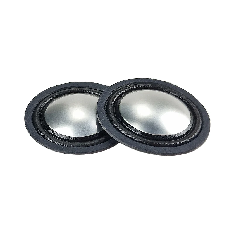 Alumínio Filme Tweeter Speaker com Diafragma Dome, Treble Speaker Bobina, Rapeir Speaker Acessórios, 2PCs, 25,5 milímetros