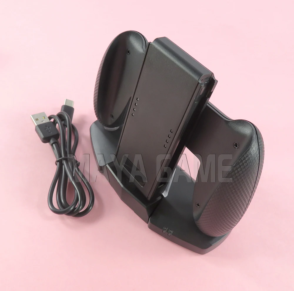 Untuk NS Switch Charging Docking Station Stand Base Joy-Con Accessories Grip Charger Stand Support Kabel USB untuk NS Lite NS Pro