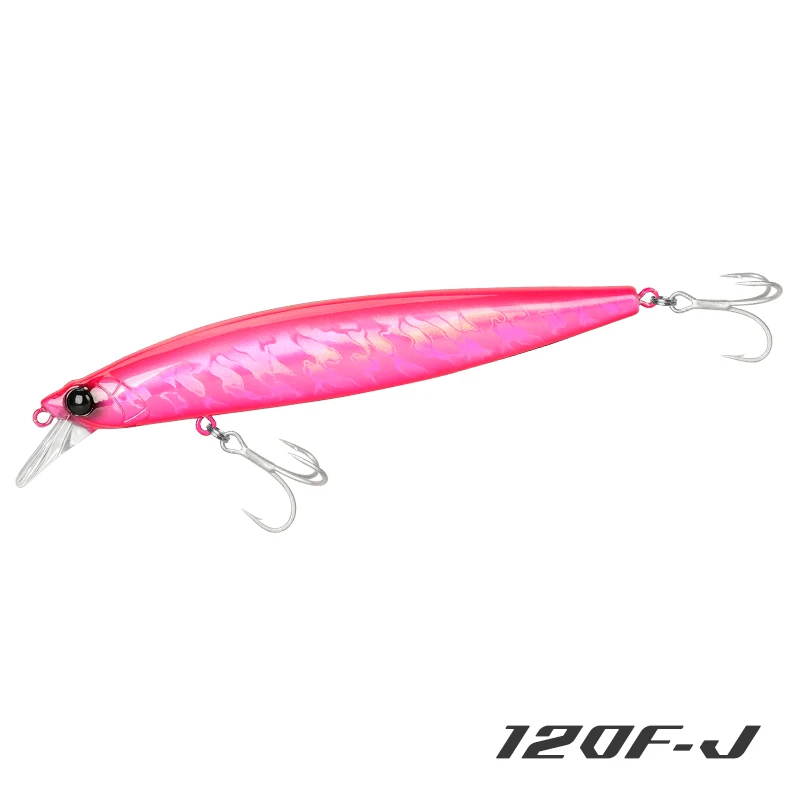 TSURINOYA Meeresfischköder 120F Ultra-Langwurf schwimmender Salzwasser-Minnow-STINGER 120 mm 19 g Gewicht künstlicher Köder