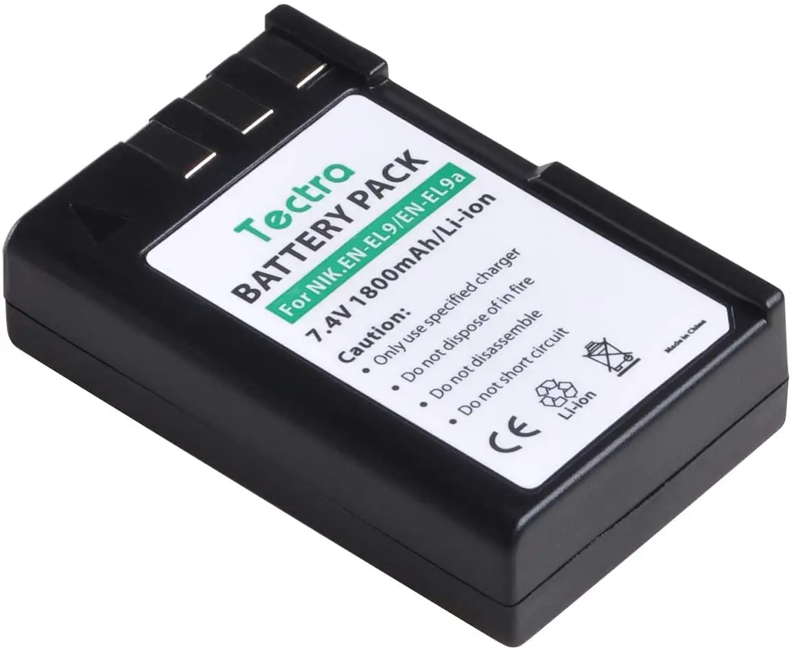 EN-EL9 EN-EL9a Replacement Battery 1800mAh / Smart Travel Dual Charger Compatible with Nikon D40 D40x D60 D3000 D5000 Cameras