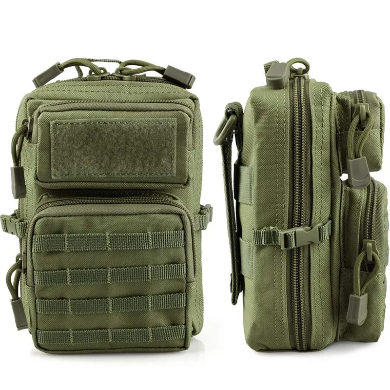 Outdoor Molle Utility Pouch EDC Tool Pouch Phone Pack Mini Waist Bag Medical IFAK Pack Mini Hunting Chest Bags