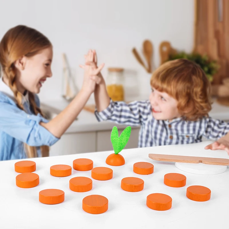 Giocattolo di legno carota taglio frutta taglio verdura frutta simulazione educativa gioco di eliminazione giochi di imitazione giocattoli per bambini