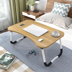 Mesa dobrável para laptop, para cama e sofá, mesa de bandeja de cama, mesa portátil para estudo e leitura, mesa de bandeja superior de cama