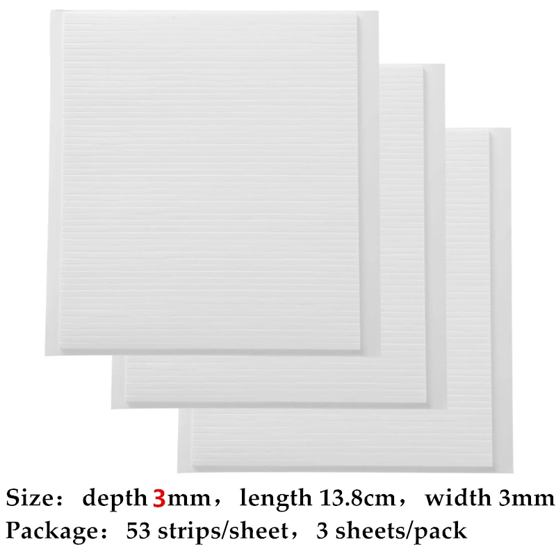 Depth 3MM Double-sided Adhesive Foam Strips 3mm/5mm For DIY Shaker Cards Crafting Projects Use Simply Cut New Scrapbooking 2021