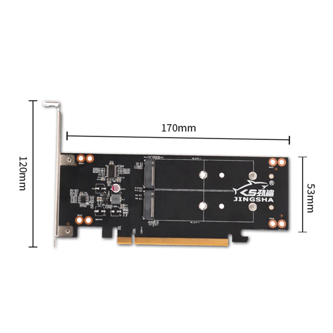 

iHyper Expansion Card PCI-E16X To M.2NVME 4-disk Expansion Card Array Card PCIE Signal Split VROC RAID Card for NVME 4 Disks SSD