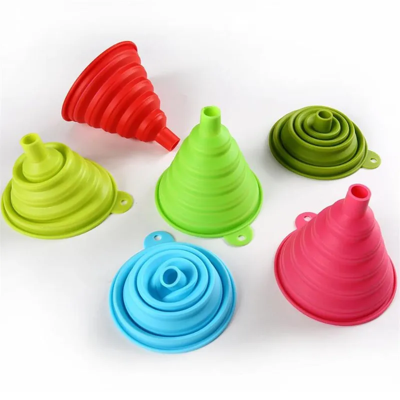 Foldable Silicone Telescopic Liquid Funnel 2