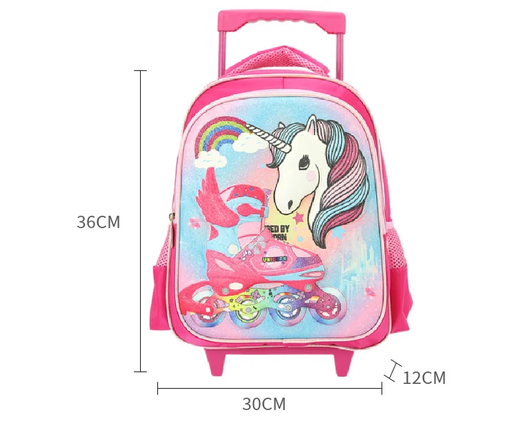 kids School Rolling backpack Bags kids trolley bags kidsgarden school bags wheeled backpack school bag wheels for little girls