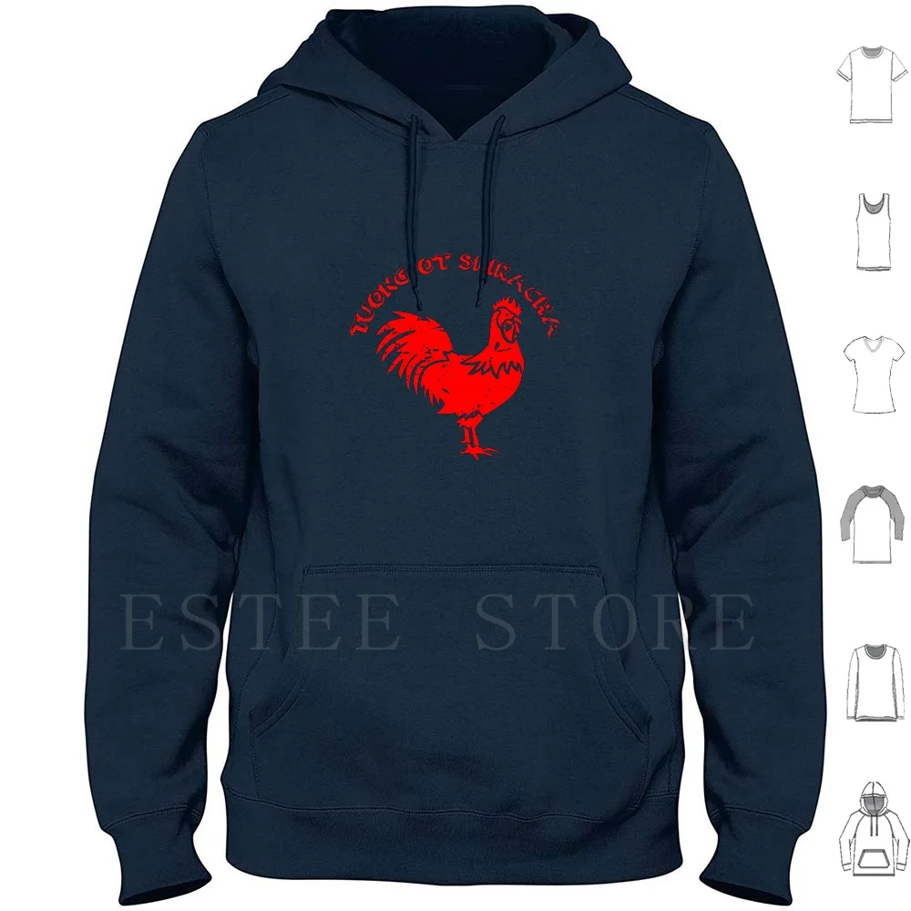 Tuong Ot Sriracha camisa Sriracha salsa regalo sudaderas con capucha manga larga Sriracha Sriracha salsa chile picante condimento comida