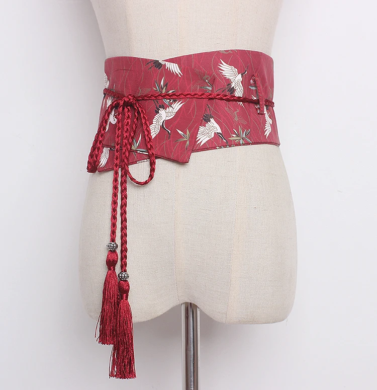 女性の滑走路ファッション刺繍ヴィンテージ鳥カマーバンド女性ドレスコルセットウエストバンドベルト装飾ワイドベルト TB1330