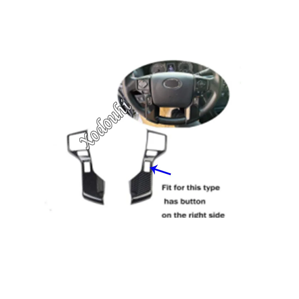 عصا غطاء ABS البلاستيك عجلة القيادة الداخلية عدة إطار الكسوة 2 قطعة لتويوتا تاكوما 2015 2016 2017 2018 2019 2020 2021 2022 2023