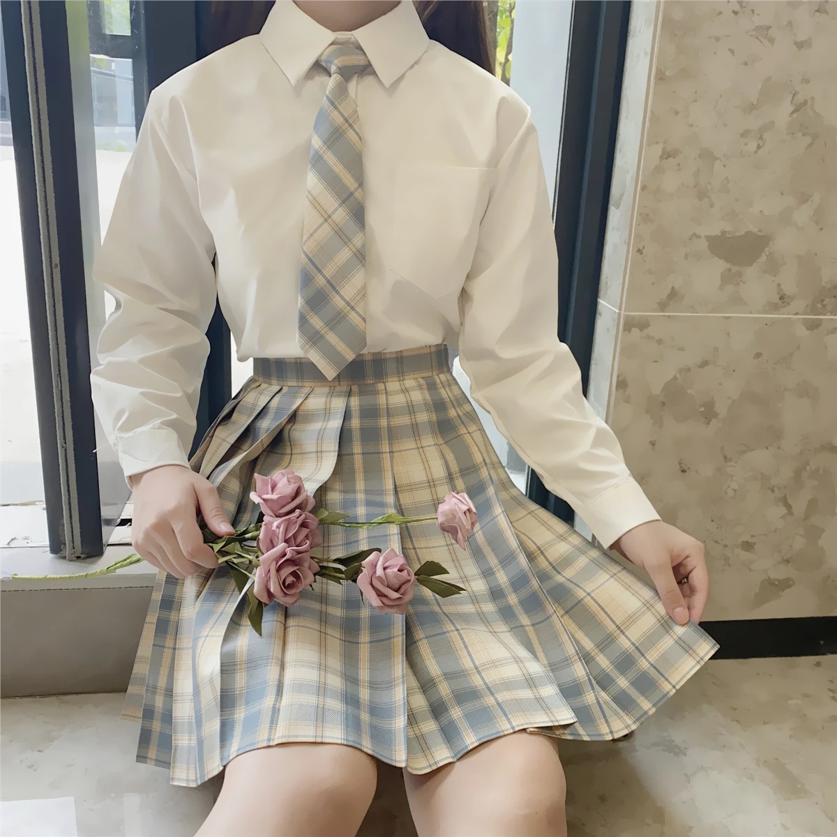 Female Student Suit Jacket Gray Japan School Uniforms Coats Spring Autumn British Campus School Uniform Jacket Blazer Jk Girls