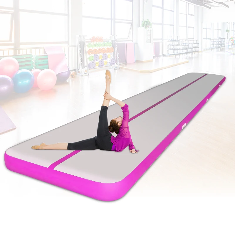 Free Shipping 6x1x0.2m Gymnatsics Air Mat Tumble Track Inflatable Tumbling Mat Inflatable Air Gymnastics Tumbling Mat with Pump