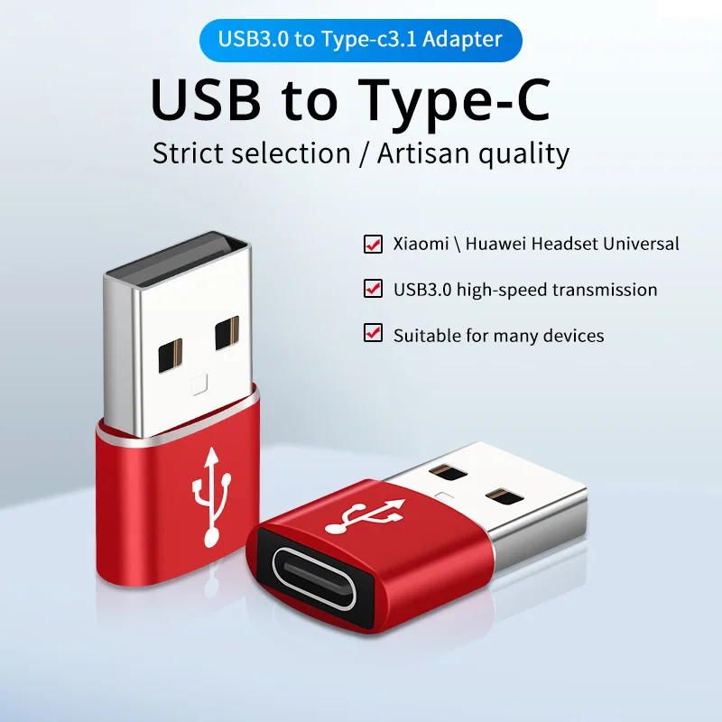 Adapter USB typu C USB 3.0 typ A męski na USB 3.1 typ C żeński konwerter USB C ładowanie adaptera transferu danych dla iPhone 12 Pro