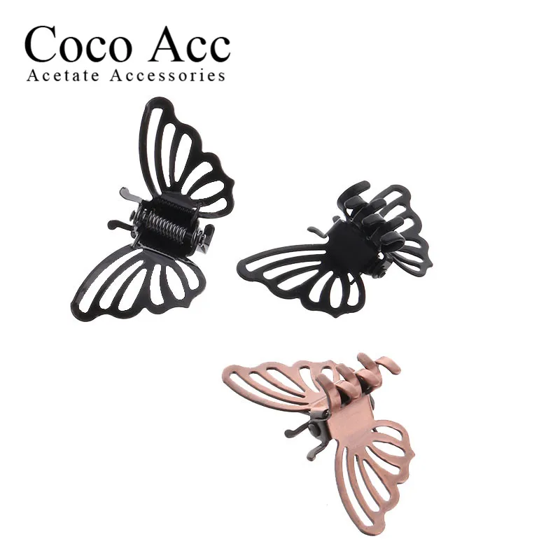 2019 winnter liquidação metal preto cobre design da moda mini garras de cabelo garras de cabelo grampos de prender acessórios