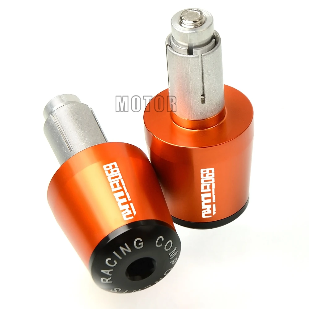 Para 690 enduro 2009-2010/690 enduro r 2009-2018 enduro motocicleta 7/8 "22mm guiador apertos tampa barra de mão termina alça plug