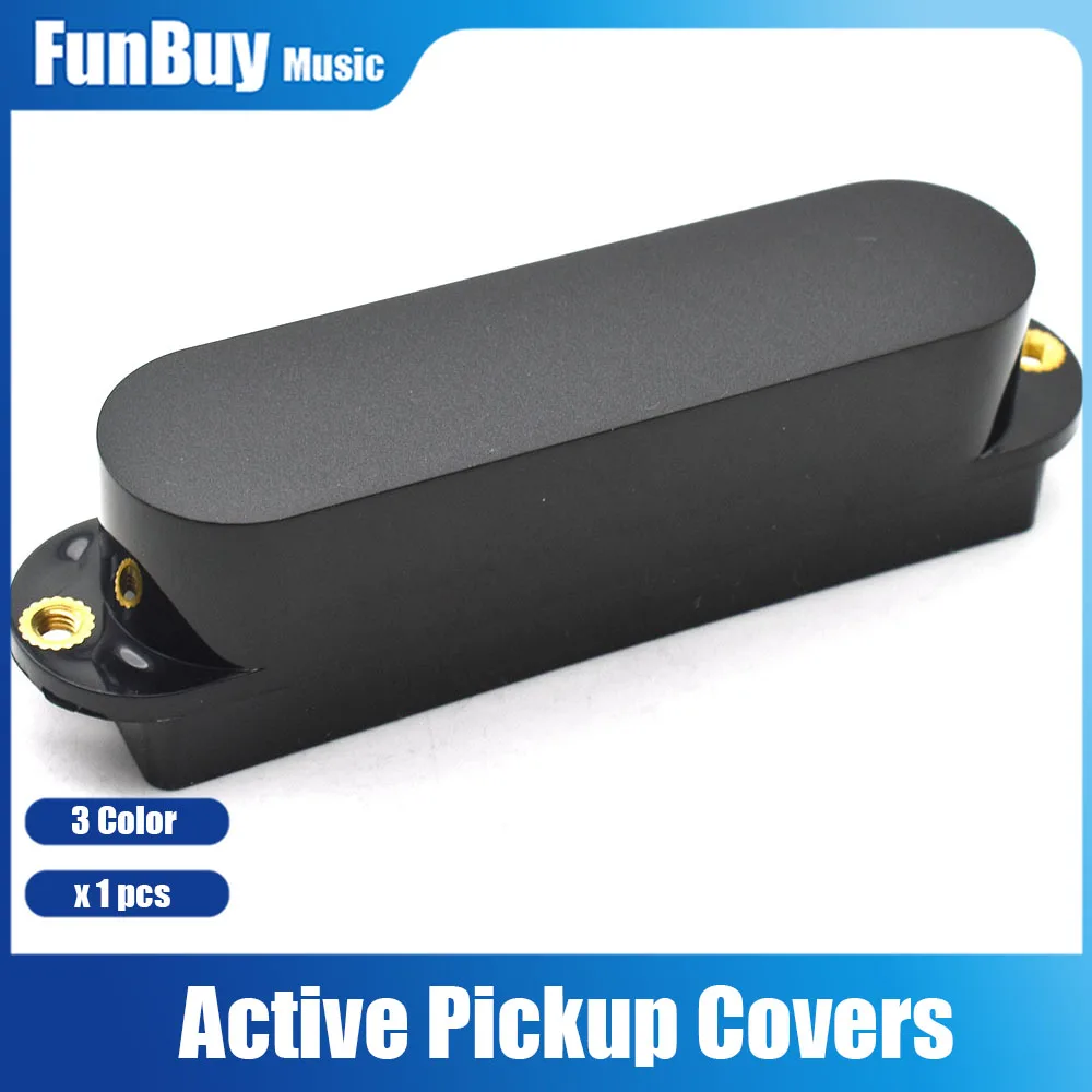 1pcs Single Coil Active Pickup Covers Lid Shell Top for Electric Guitar Black White Yellow for choose Musical Instrument Part