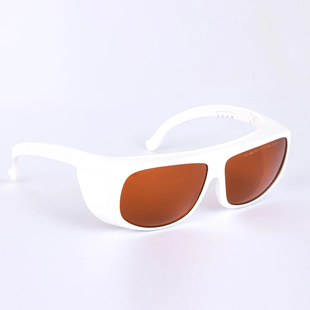 

532nm and 1064nm Laser Safety Glasses for 190-550nm and 800-1100nm O.D 6+ CE with Cleaning Cloth and Black Safety Bag