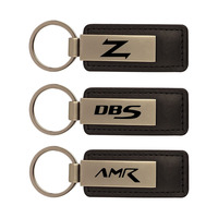New leather metal car key chain keychain car key ring for Aston Martin DBX DBS V12 DB11 DB9 Rapide AMR Car styling