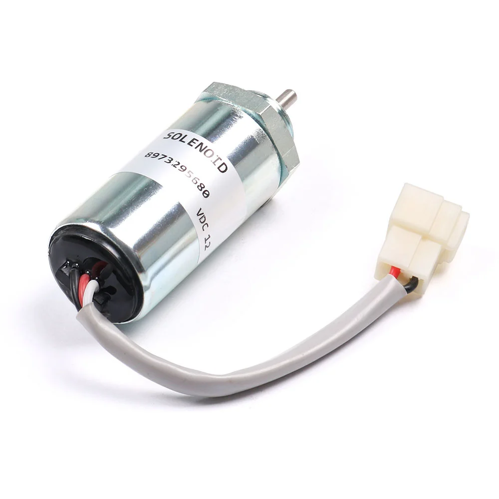897329-5680 굴삭기 엔진 정지 솔레노이드, ISUZU EX400 3LD1 3LD2 4LE1 12V 연료 차단 솔레노이드 8973295680