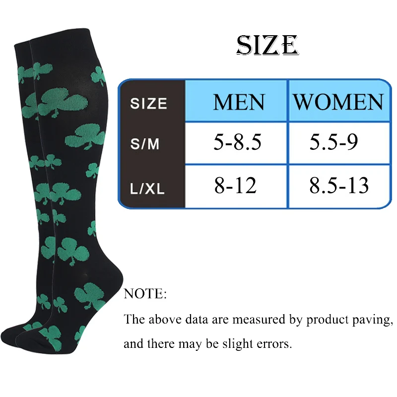 Unisex Compression Socks Fun Sports Warm Long Boots Stockings Women Men Breathable Knee Socks Fit For Edema Varicose Veins