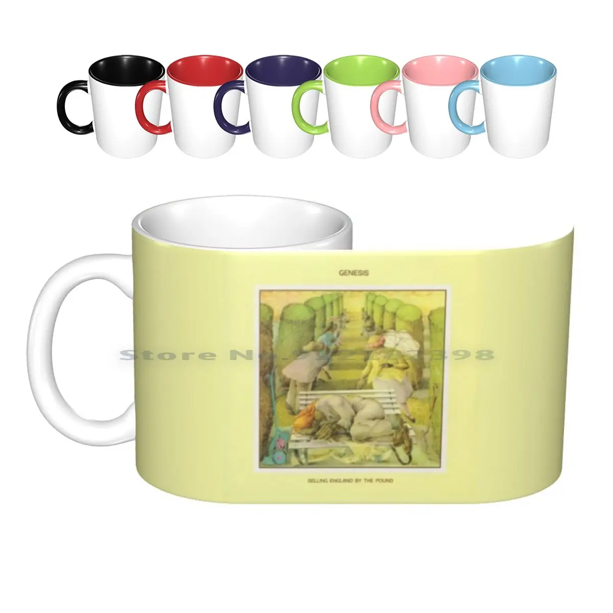 Genesis-Selling England By The Pound Ceramic Mugs Coffee Cups Milk Tea Mug Prog Prog Genesis Peter Gabriel Peter Gabriel Mike