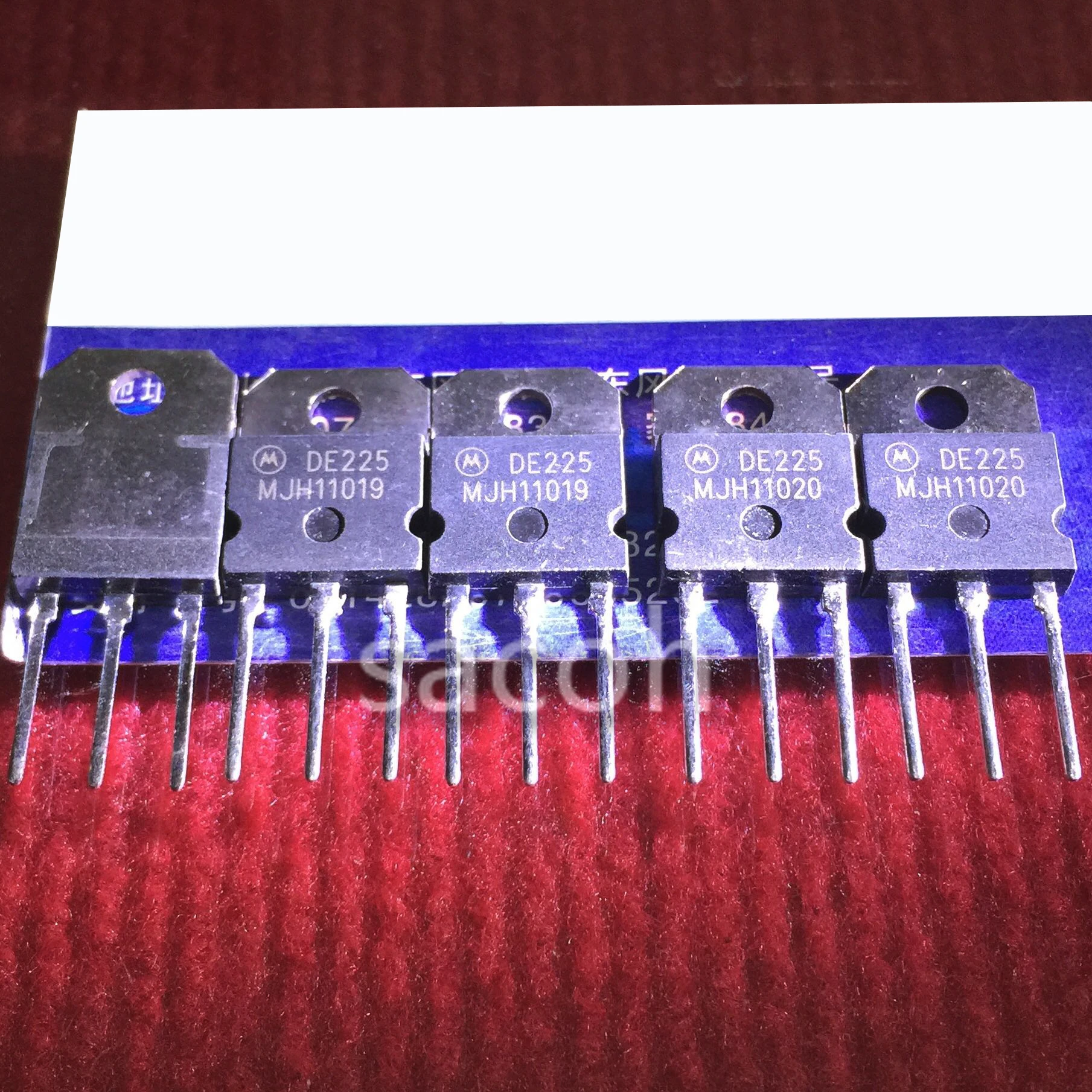 

New original 5Pairs(10PCS)/Lot MJH11019G MJH11019 + MJH11020G MJH11020 TO-218 DARLINGTON COMPLEMENTARY SILICON POWER TRANSISTORS