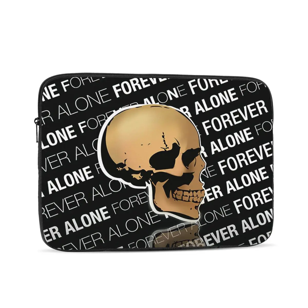 Skull, Forever Alone Computer ipad Laptop Cover Case Laptop Sleeve Bag Portable Cover Fundas Pouch