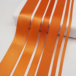 5 Meter/Lot Ginger Color Grosgrain Ribbon Satin Ribbon Silk Ribbon Gold Brown Yellow Orange For DIY Box Wrap Decoration Craft