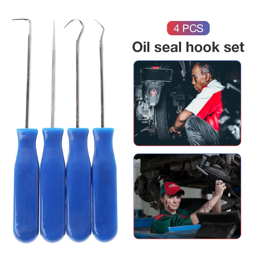 Oil seal screwdriver 4 piece set group pull hook Pick tire stone cleaning toner cartridge plus powder tool car repair