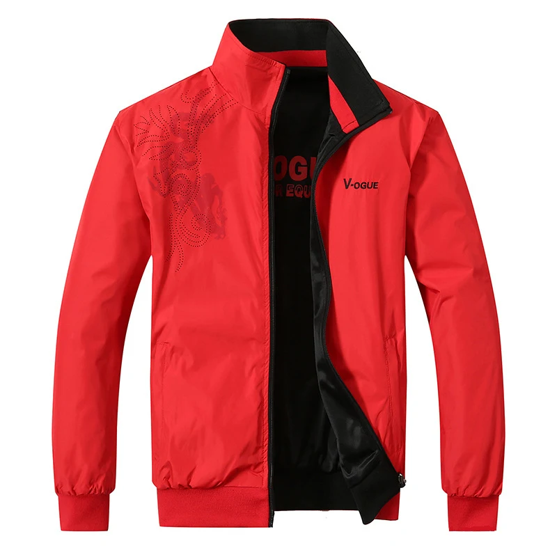 Spring Men's Bomber Pilot Jackets Outdoor Men Double Side Wear Windbreaker Coats Fashion Man Streetwear Zipper Jackets Clothing