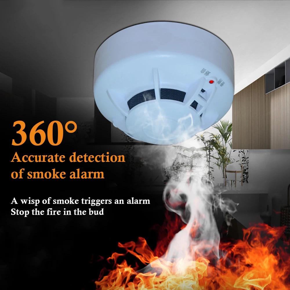 Home Smoke Detector Independent Wireless Alarm Smoke Detector Sensor Security Fire Alarms Equipment Security Sensitive