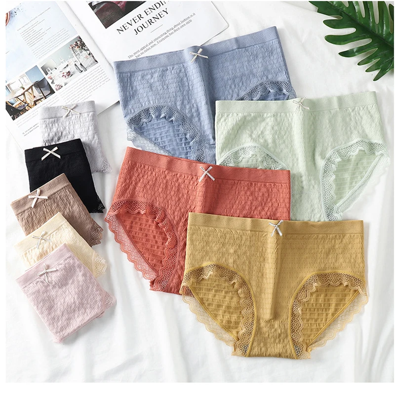 

3Pcs/Set Women Panties Cotton Breathable Underwear Comfort Girls Briefs Ladies Seamless Sexy Lingeries Underpants Shorts Female