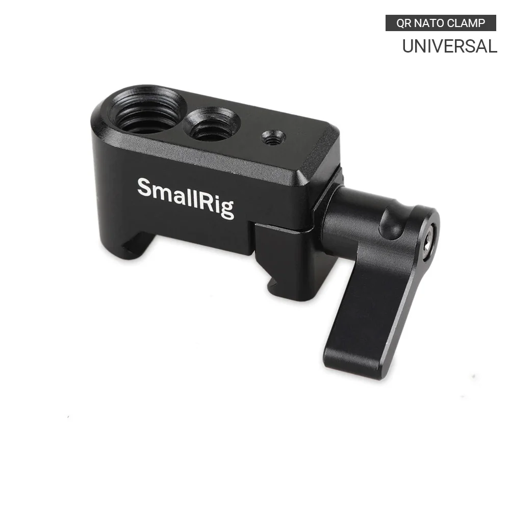 SmallRig Quick Release Clamp NATO Standard Clamp with 1/4"-20 and 3/8"-16 Mounting Holes for DIY Magic Arm Rig  - 1973