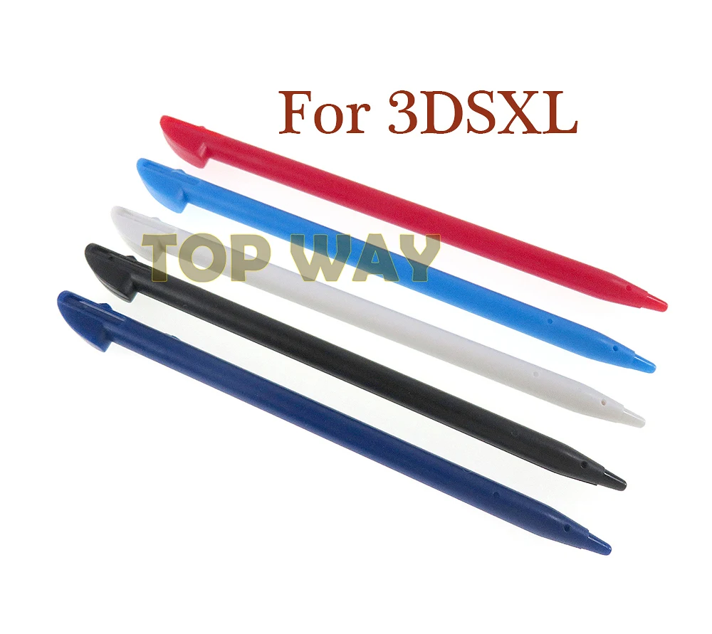 Caneta de plástico para tela sensível ao toque, 5 peças, substituição para nintendo 3ds ll xl 3dsxl 3dsll console de jogos estilo b caneta de toque stylus