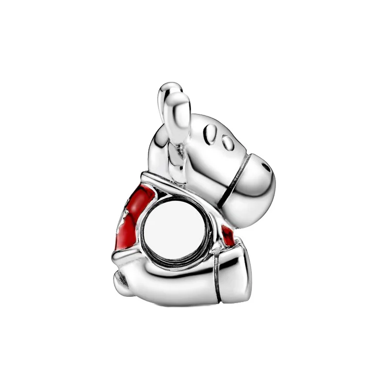 2020 Summer NEW Silver 925 Jewelry Beads Red Horned Bull Charm Fit Original Pandora Bracelets Women DIY Fashion Gift