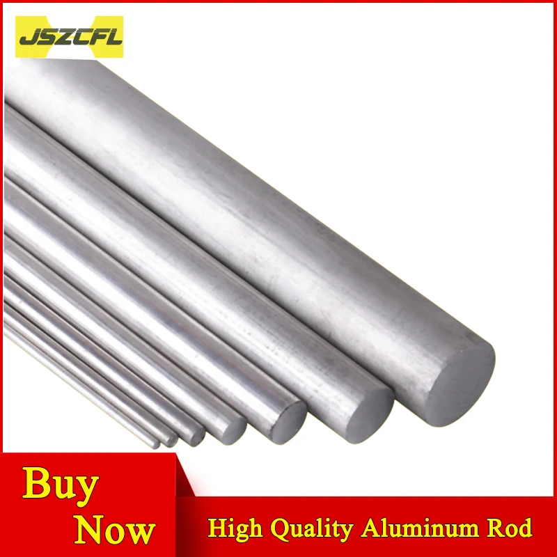 Barra redonda de aluminio 6061 AL, varilla de aluminio de 10-50MM para la industria o DIY, marco de Material metálico, molde de barra de Metal, longitud de molde CNC de 300MM, 1 ud.