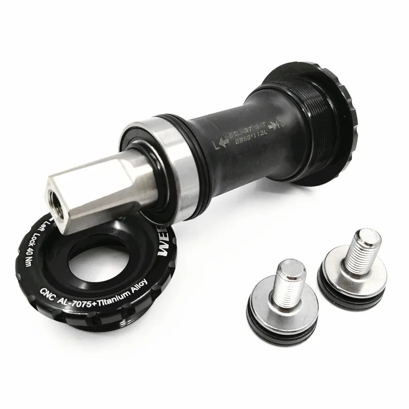 Rower wsporniki dolne osi ze stopu tytanu 68mm * 103mm 107mm 110mm 113mm 119mm rower składany BMX rower MTB wspornik dolny UN26
