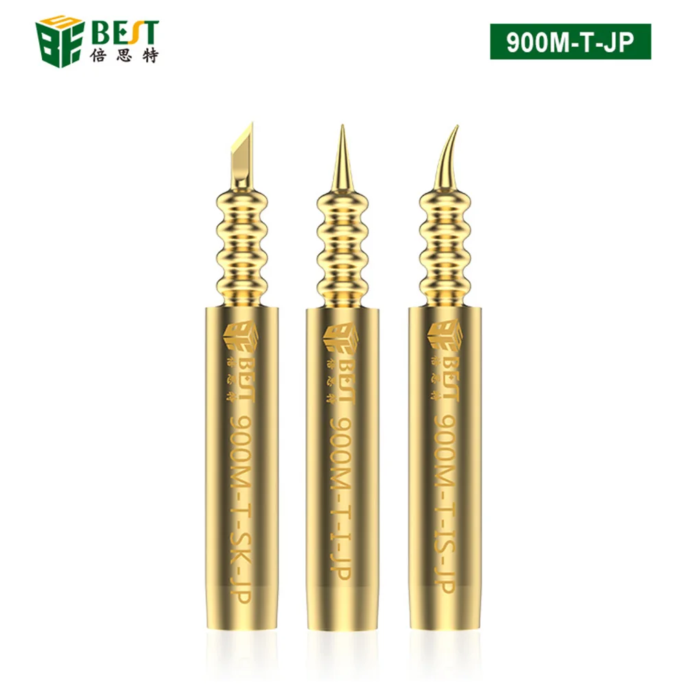 3Pcs Soldering Iron Tips Oxygen-free Copper 0.1mm Fly Line Welding Tips Solder Iron Sting for 936 Soldering Station BGA DIY Re