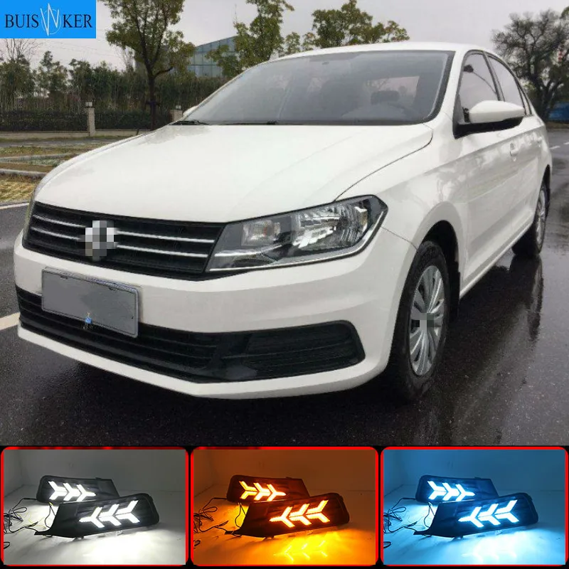 

For Volkswagen Santana Headlight 2016 Headlights LED Headlamp day running light DRL daytime light Head Lamp