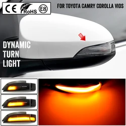 For Toyota Corolla Camry Prius Vios Yaris Venza Avalon Altis LED Dynamic Turn Signal Light Sequential Side Mirror Indicator