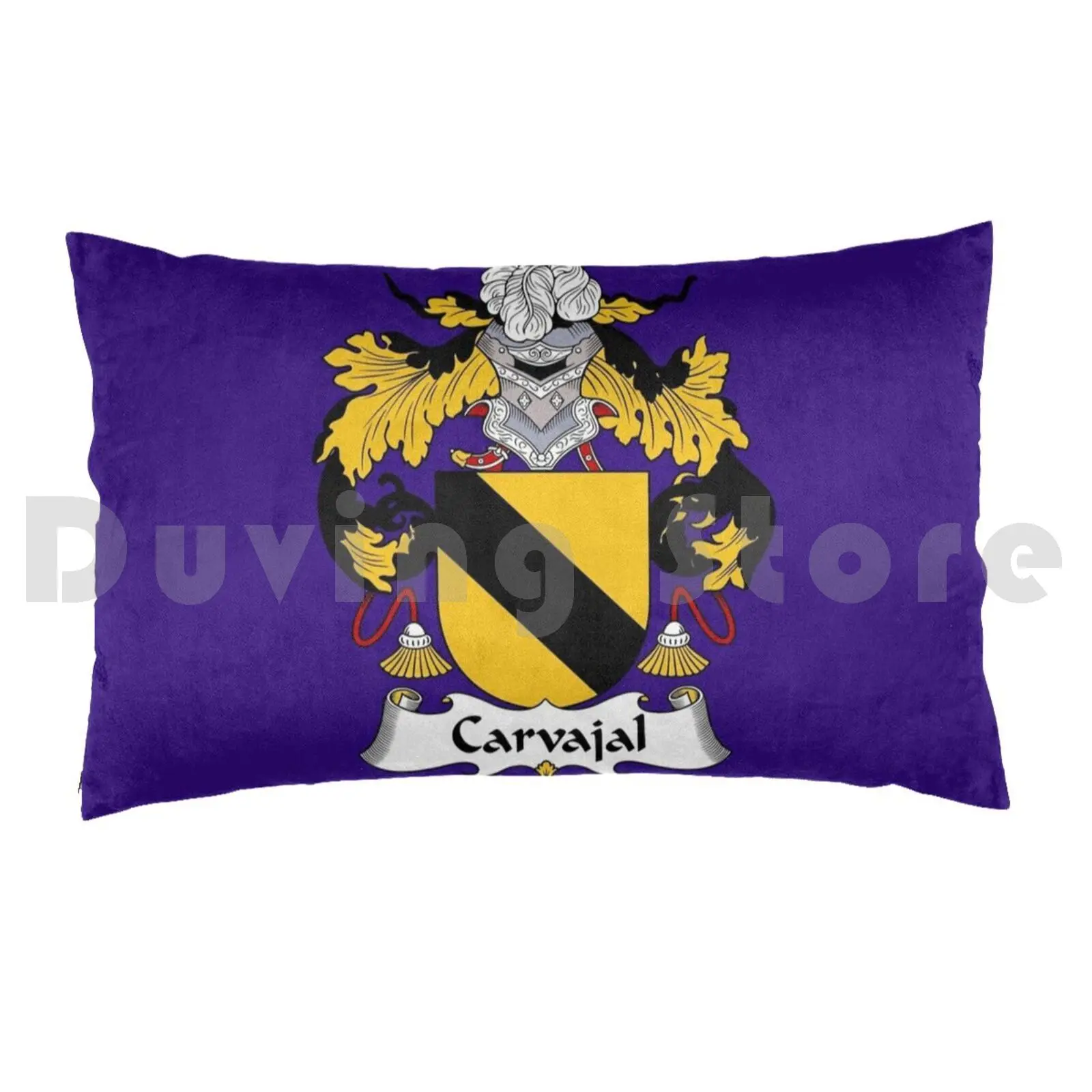 Carvajal Coat Of Arms-Family CrestPillow case Perez Last Name Origin Arias Last Name Spain Crest Spanish