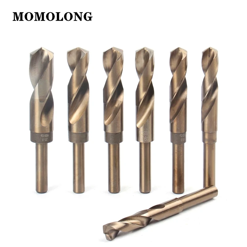 12.7Mm Round Shank ลดลง1/2 ''Twist เจาะ Bits โคบอลต์ Hss ไม้เหล็กอลูมิเนียมสแตนเลส13-25มม.